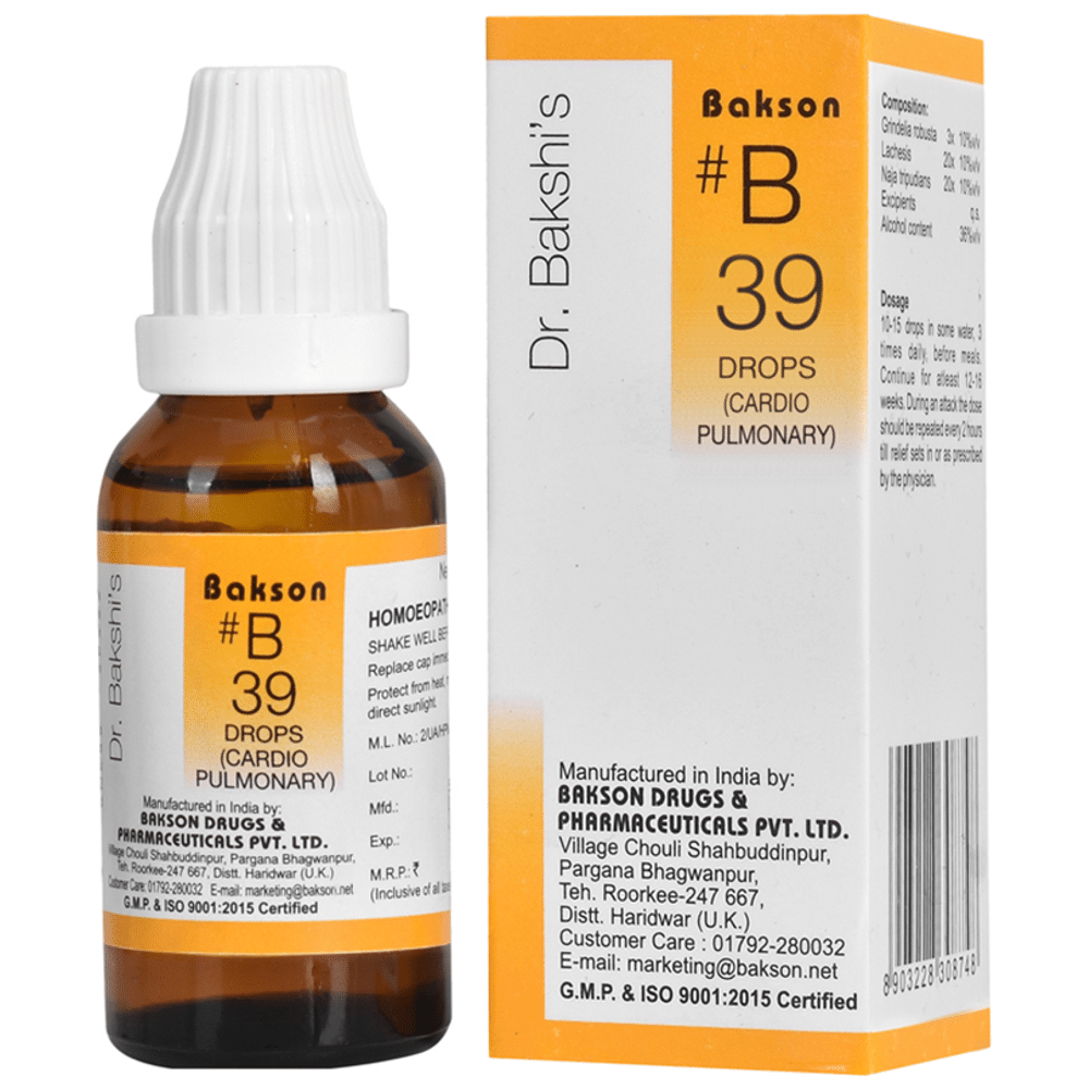 Bakson B39 Cardio Pulmonary Drop