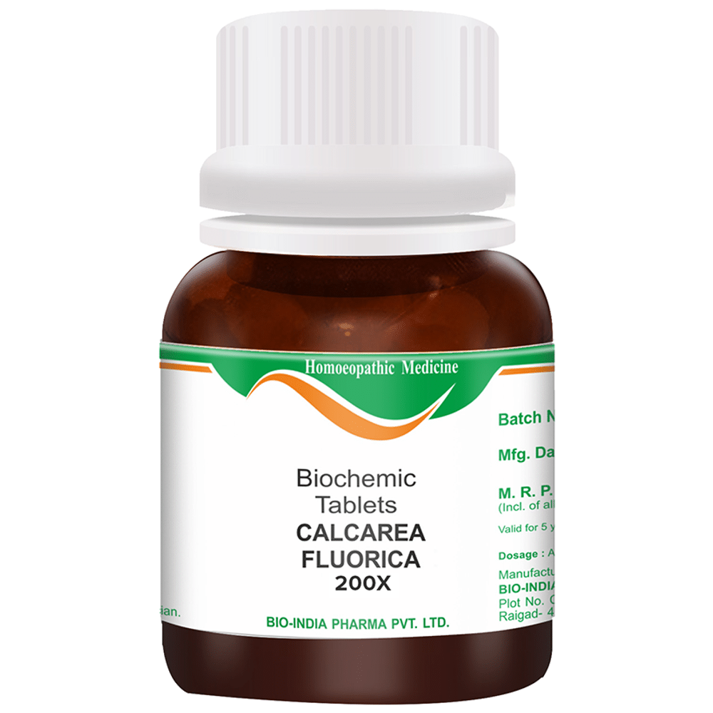 Bio India Calcarea Fluorica Biochemic Tablet 200X