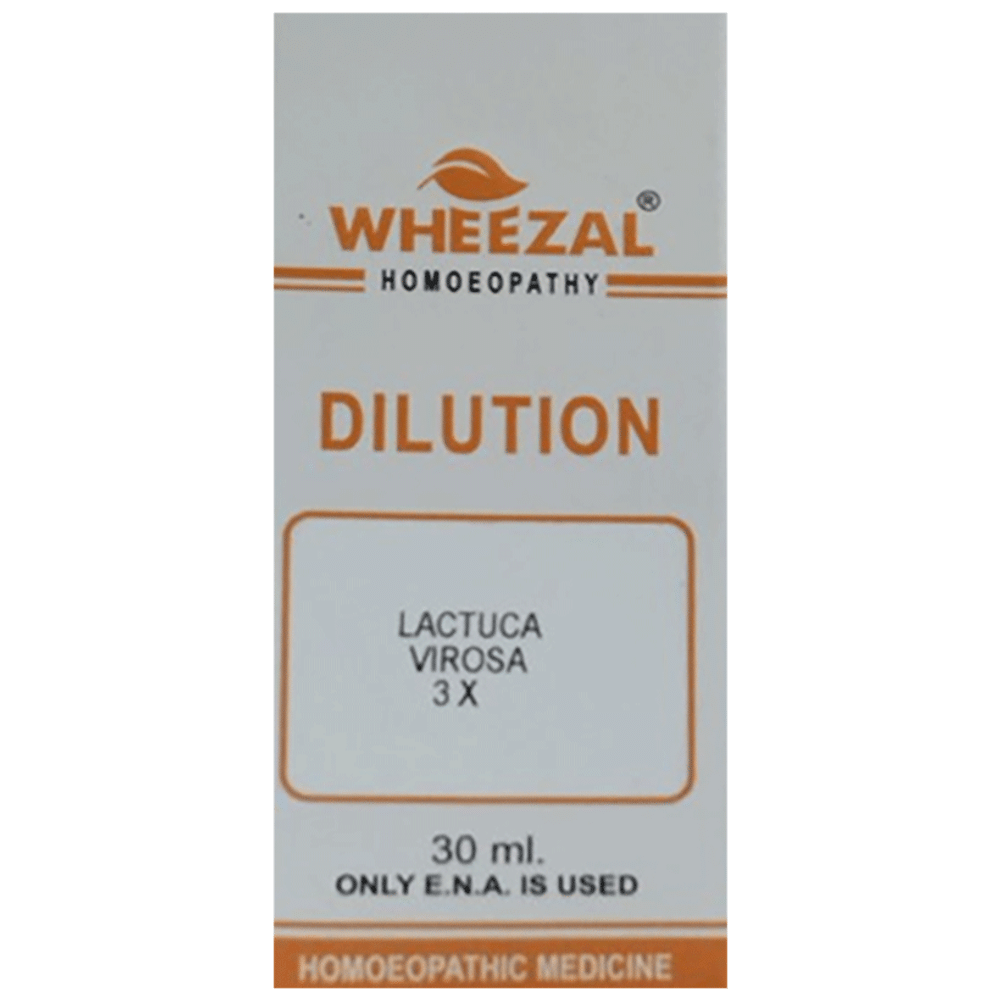 Wheezal Lactuca Virosa Dilution 3X