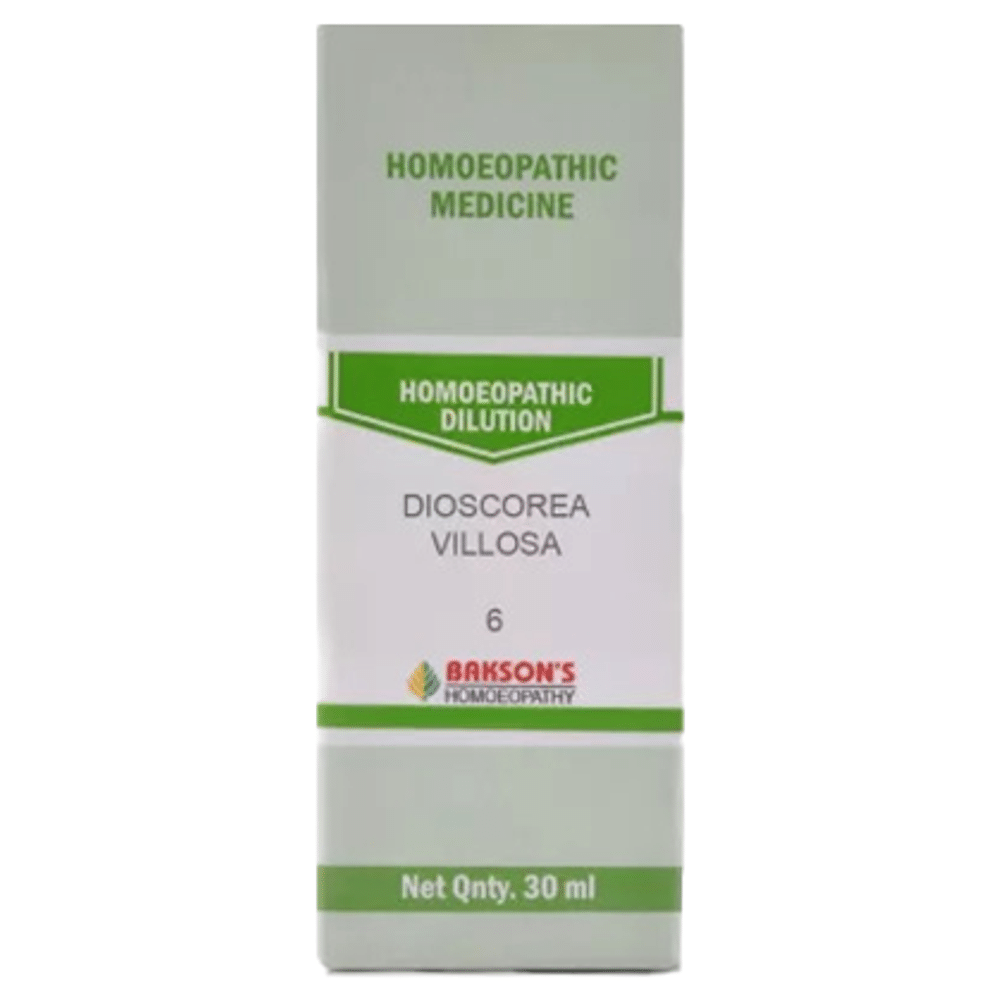 Bakson's Homeopathy Dioscorea villosa Dilution 6 CH