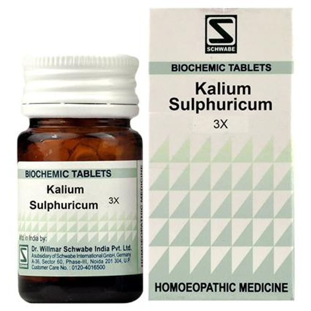 Dr Willmar Schwabe India Kali Sulphuricum Biochemic Tablet 3X