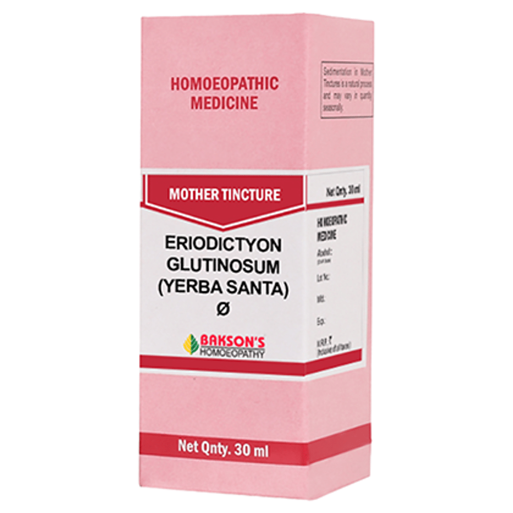 Bakson's Homeopathy Eriodictyon Glutinosum (Yerba Santa) Mother Tincture Q