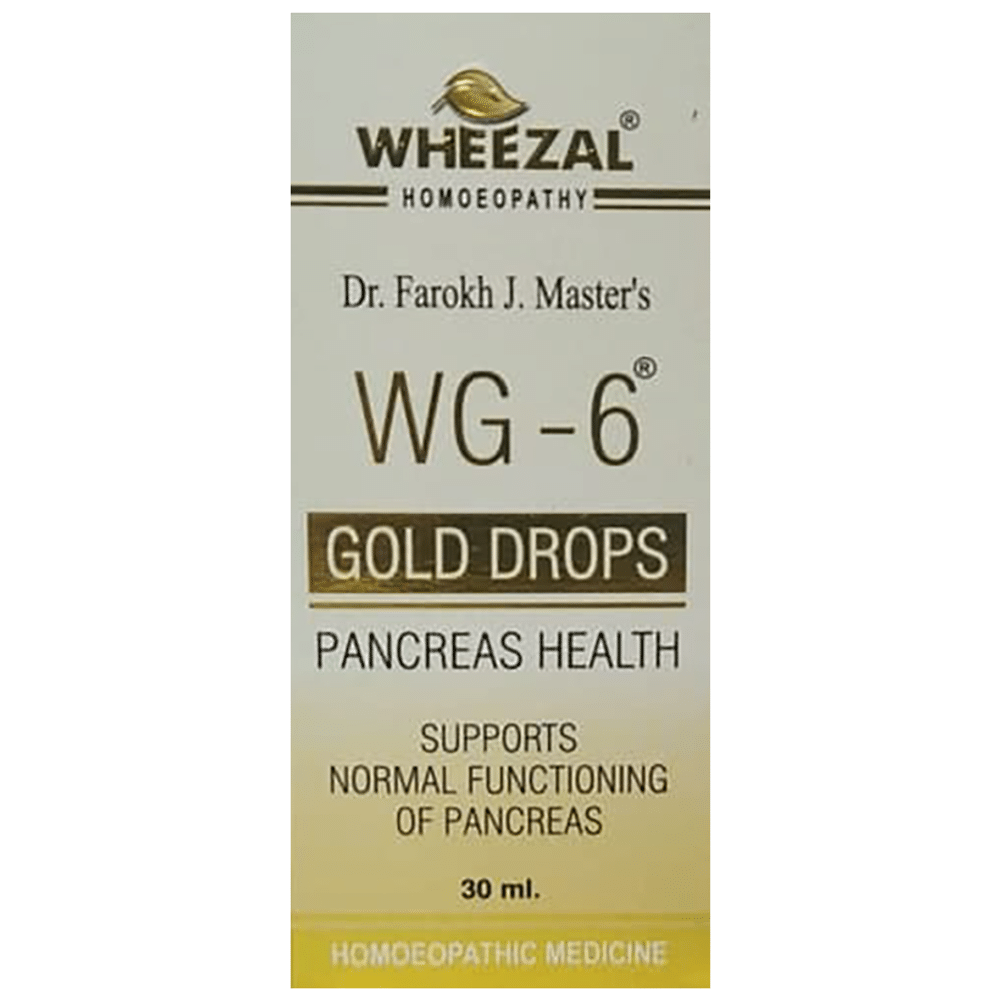 Wheezal WG6 Pancreas Health Gold Drop