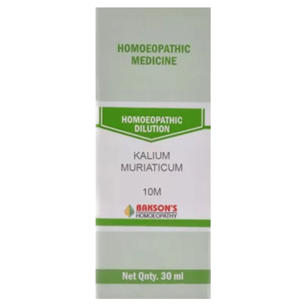 Bakson's Homeopathy Kalium Muriaticum Dilution 10M