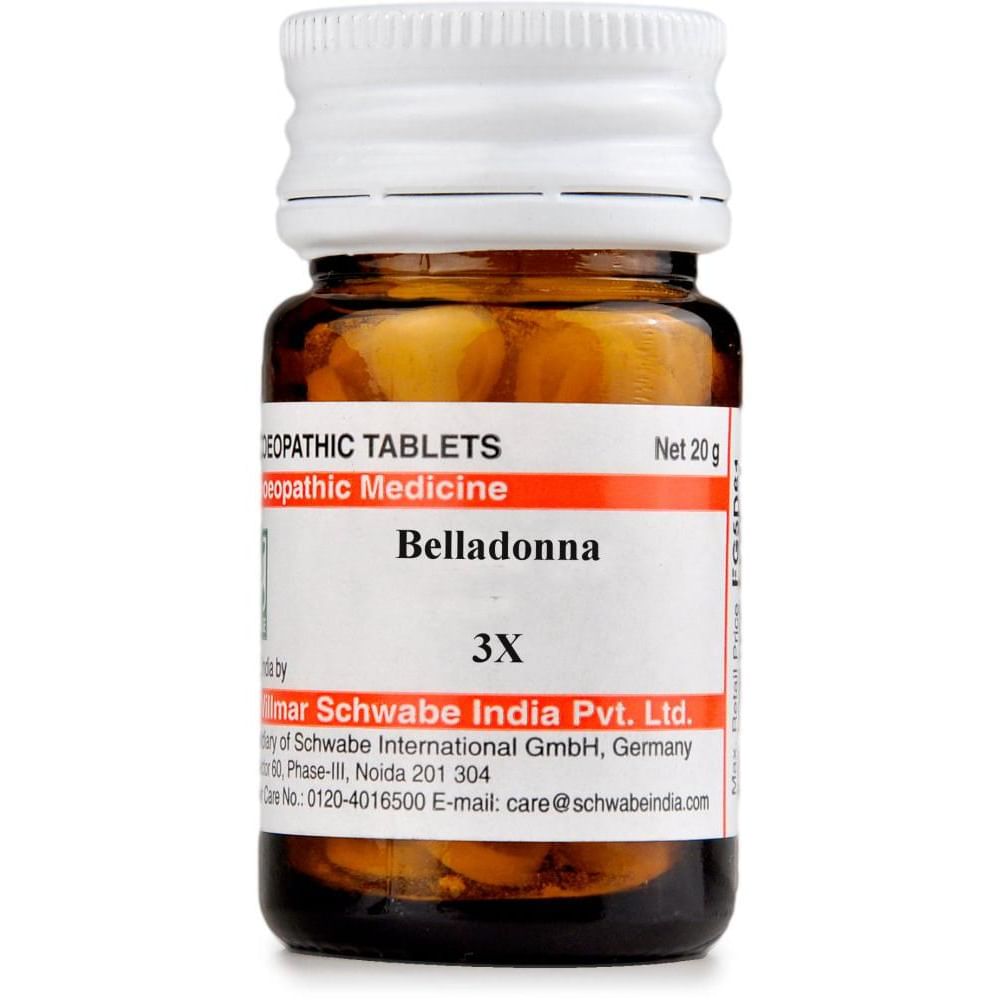 Dr Willmar Schwabe India Belladonna Trituration Tablet 3X