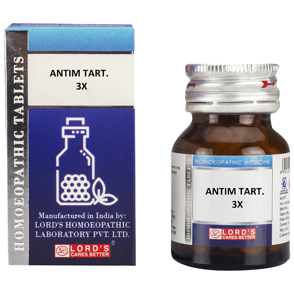 Lord's Antim Tart Trituration Tablet 3X