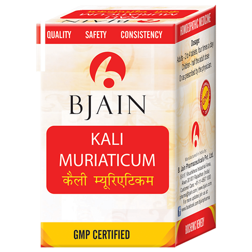 Bjain Kali Muriaticum Biochemic Tablet 30X