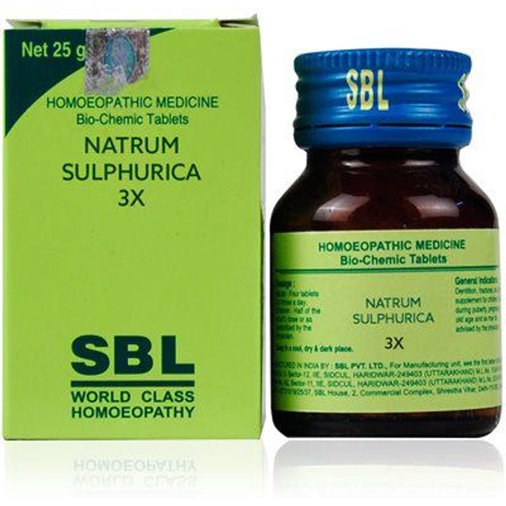 SBL Natrum Sulphurica Biochemic Tablet 3X