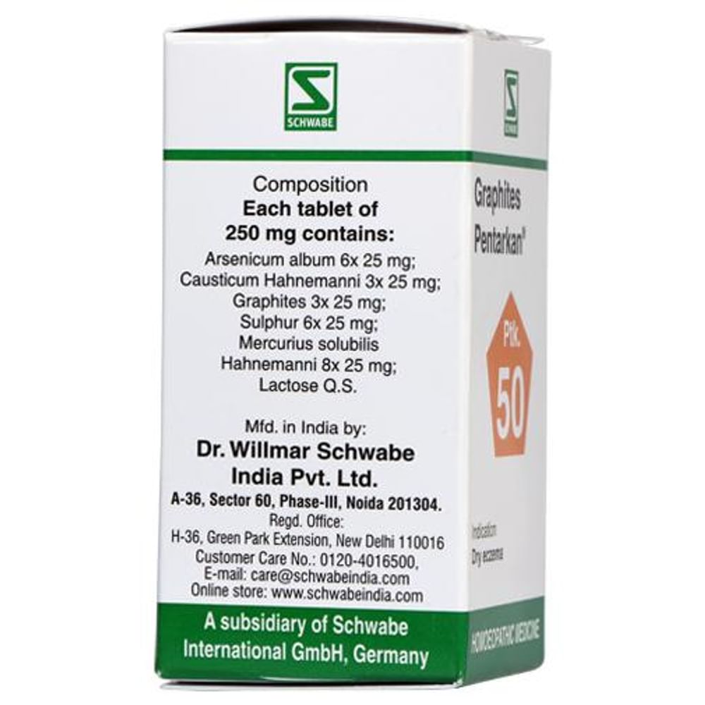 Dr Willmar Schwabe India Graphites Pentarkan Ptk 50 Tablet