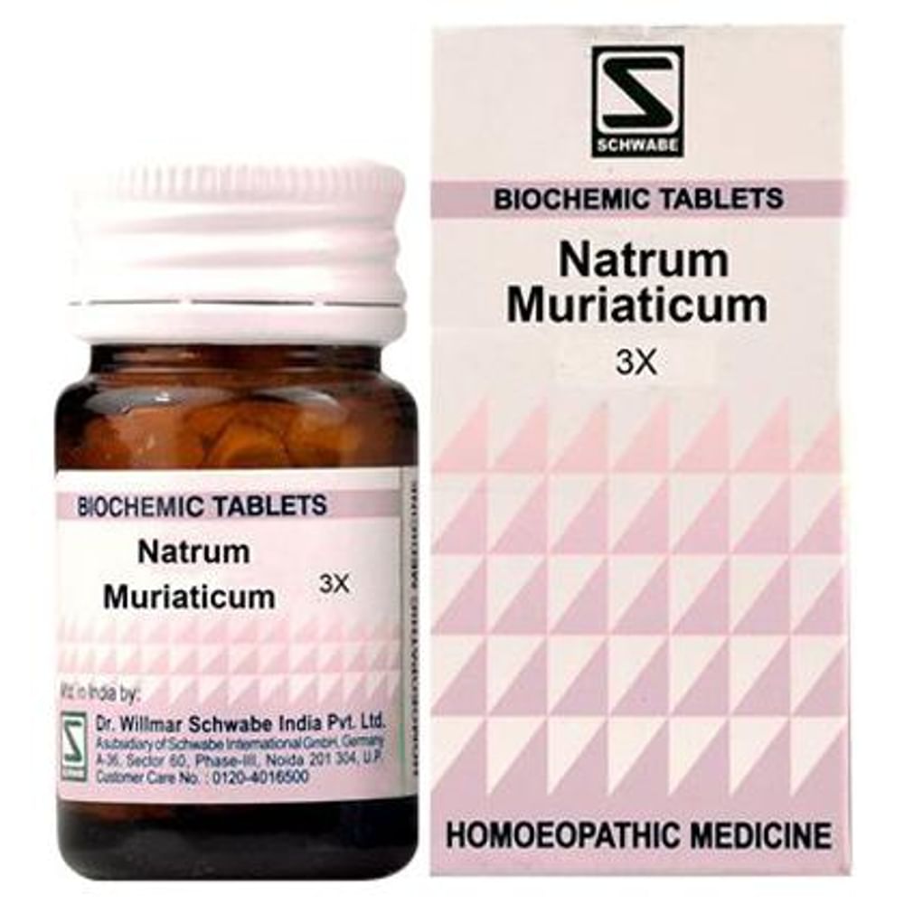 Dr Willmar Schwabe India Natrum Muriaticum Biochemic Tablet 3X