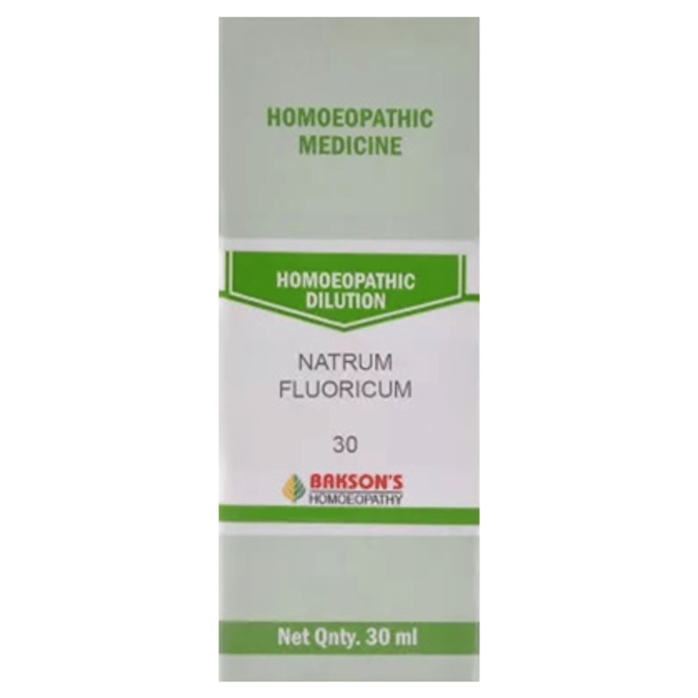 Bakson's Homeopathy Natrum Fluoricum Dilution 30 CH