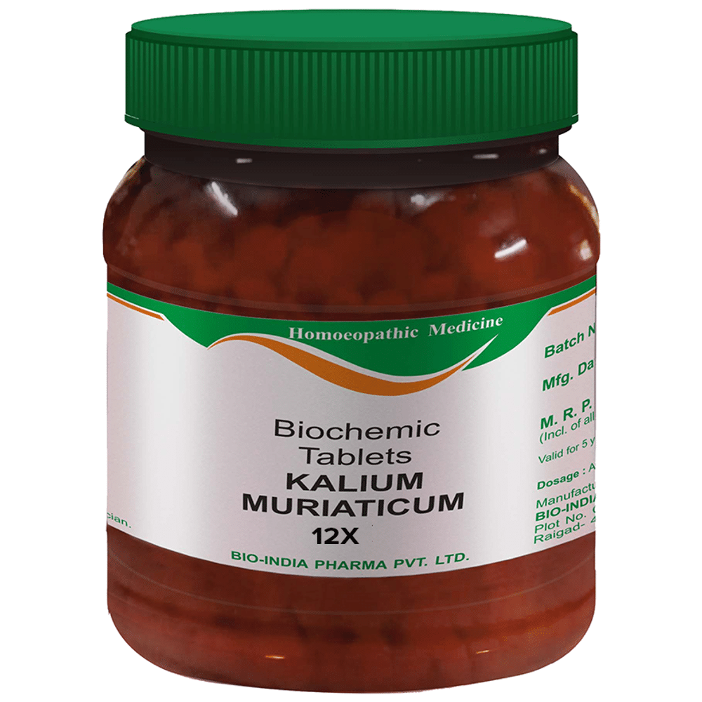 Bio India Kalium Muriaticum Biochemic Tablet 12X