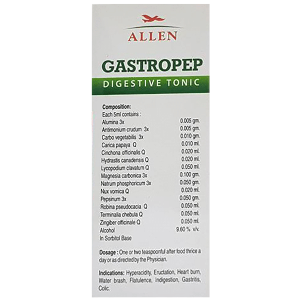 Allen Gastropep Digestive Sugar Free Tonic