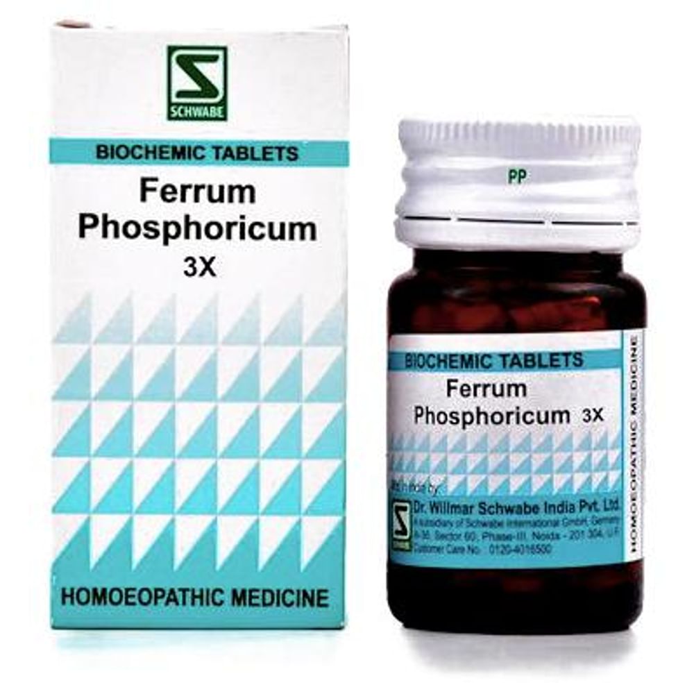 Dr Willmar Schwabe India Ferrum Phosphoricum Biochemic Tablet 3X