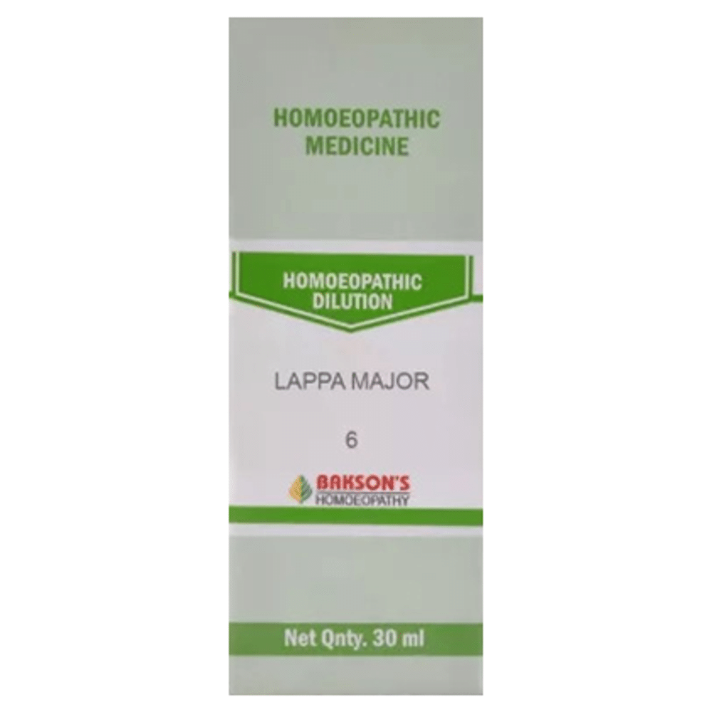 Bakson's Homeopathy Lappa Major Dilution 6 CH