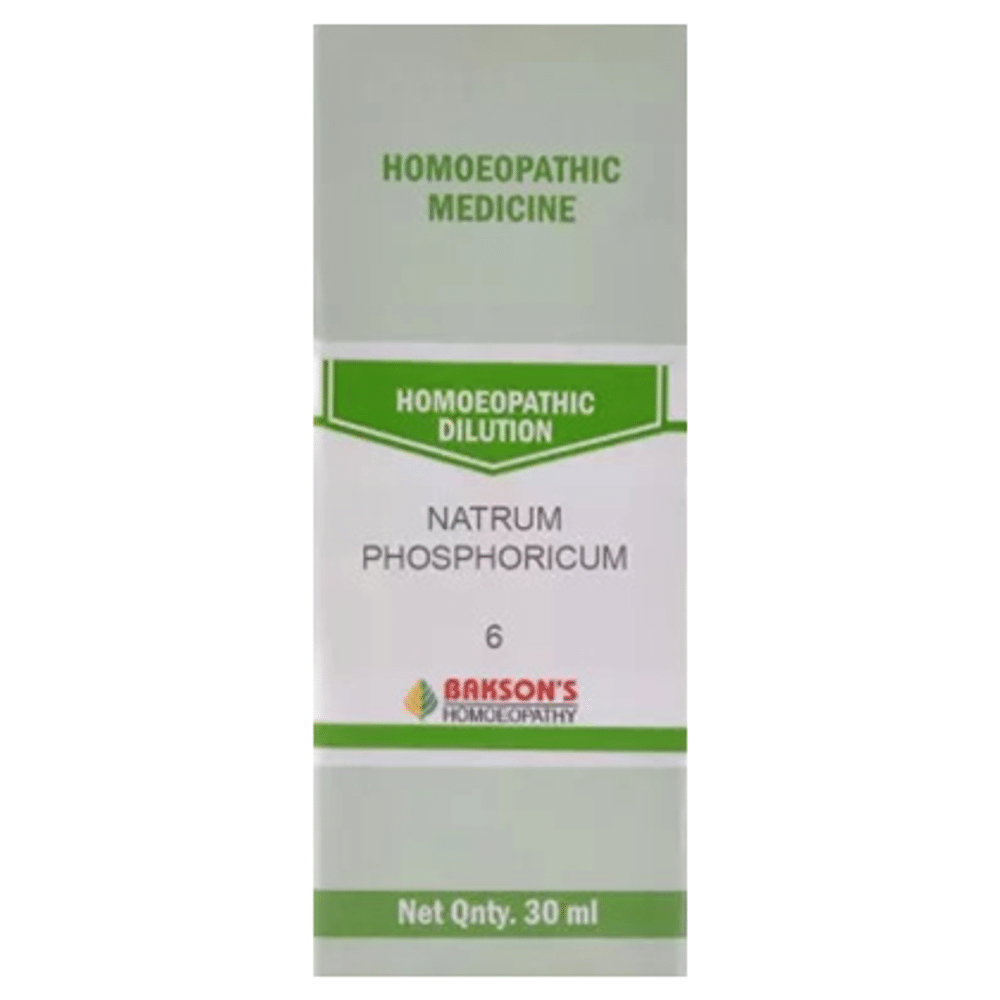 Bakson's Homeopathy Natrum Phosphoricum Dilution 6 CH