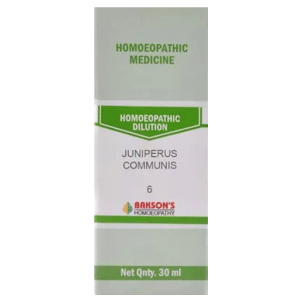 Bakson's Homeopathy Juniperus Communis Dilution 6 CH