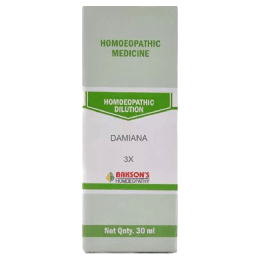 Bakson's Homeopathy Damiana Dilution 3X