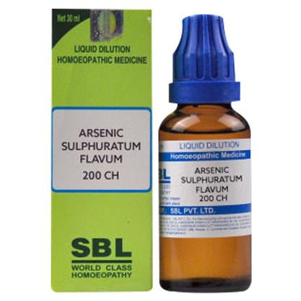 SBL Arsenic Sulphuratum Flavum Dilution 200 CH