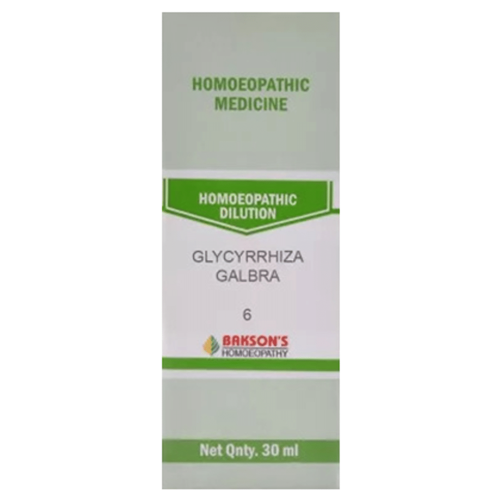 Bakson's Homeopathy Glycyrrhiza Galbra Dilution 6 CH