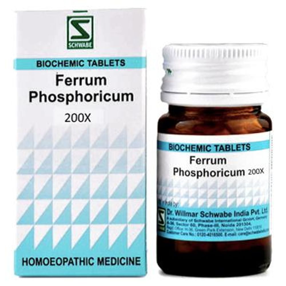 Dr Willmar Schwabe India Ferrum Phosphoricum Biochemic Tablet 200X