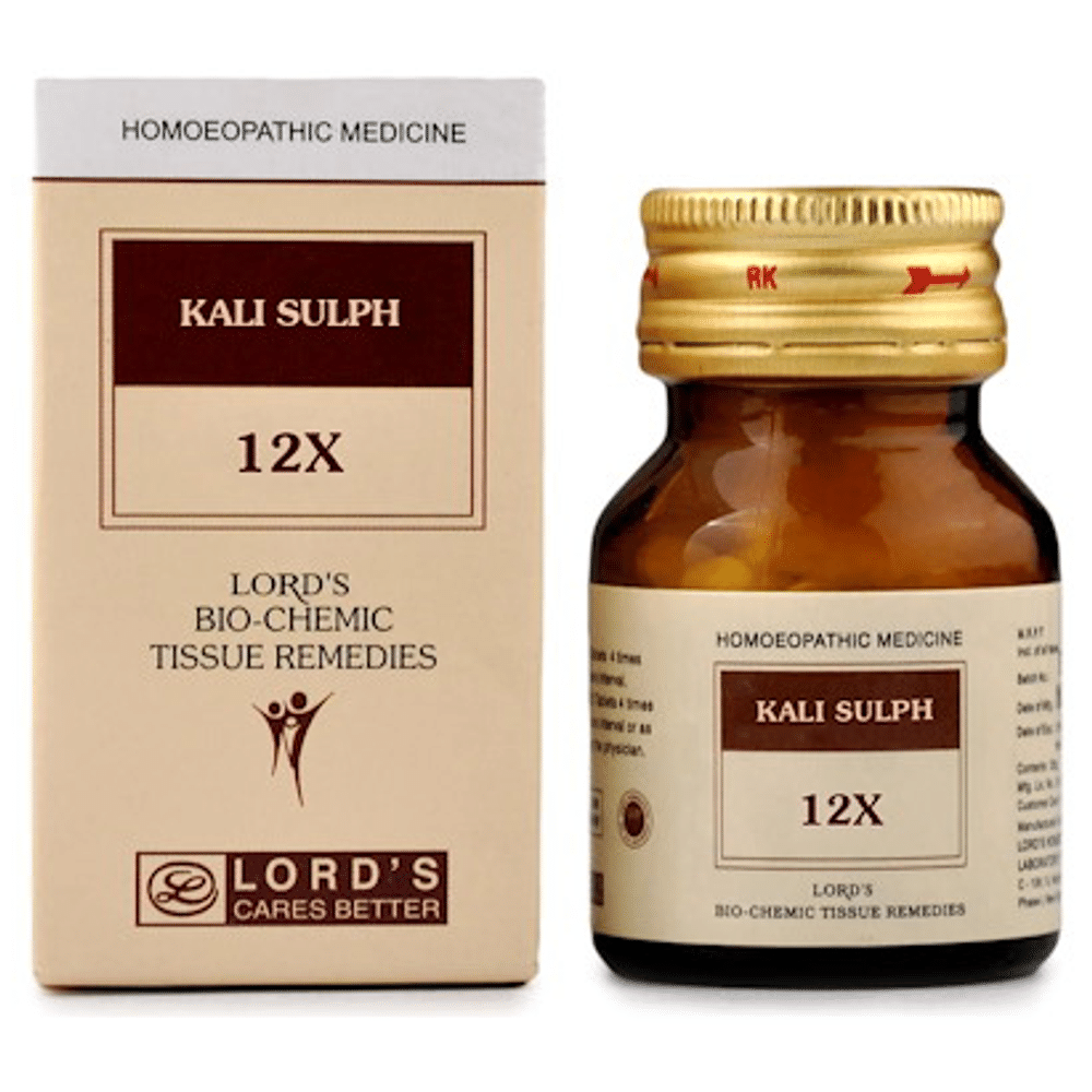 Lord's Kali Sulph Biochemic Tablet 12X