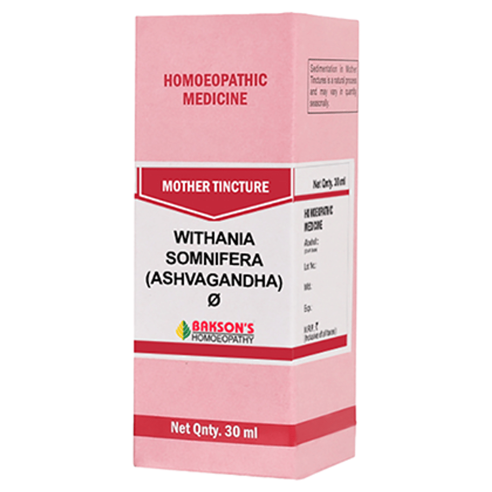 Bakson's Homeopathy Withania Somnifera ( Ashvagandha) Mother Tincture Q