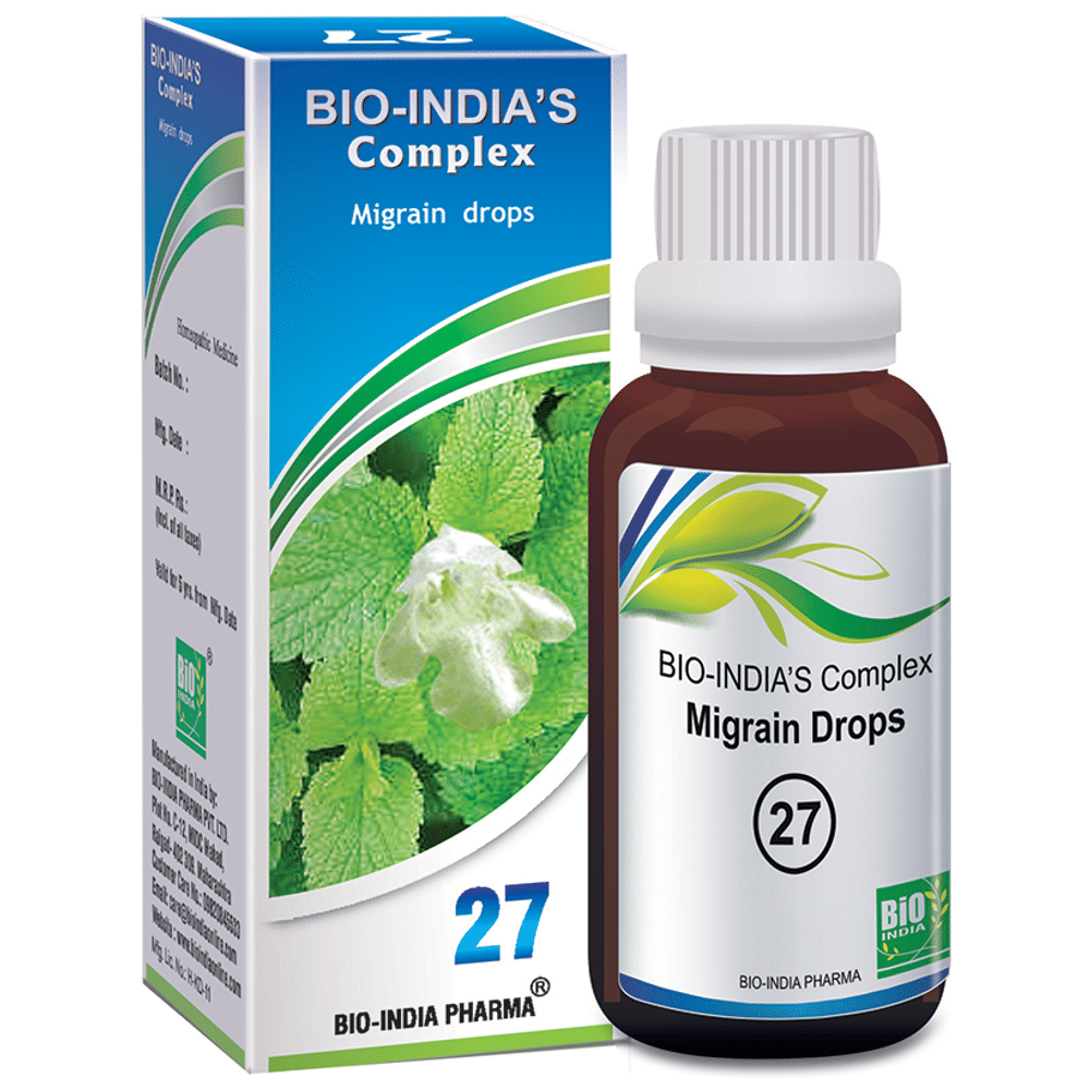 Bio India Complex 27 Migrain Drop