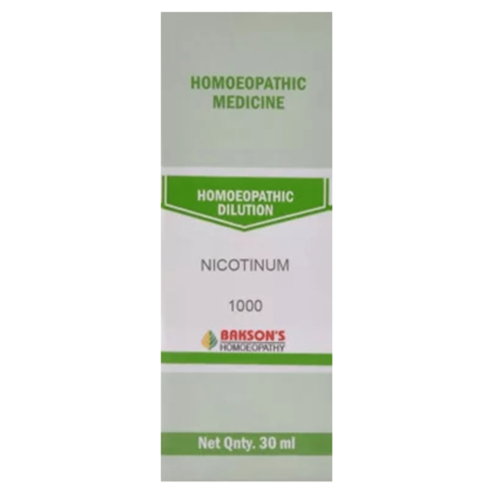 Bakson's Homeopathy  Nicotinum Dilution 1000 CH