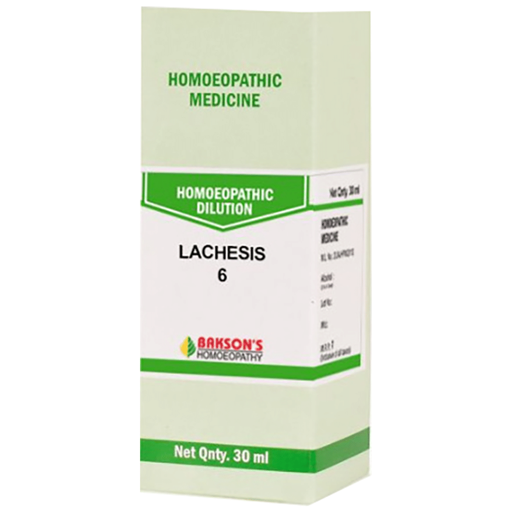 Bakson's Homeopathy Lachesis Dilution 6 CH