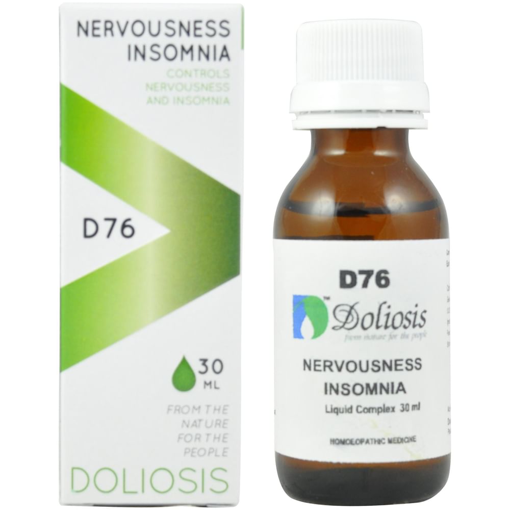 Doliosis D76 Nervousness Insomnia Drop