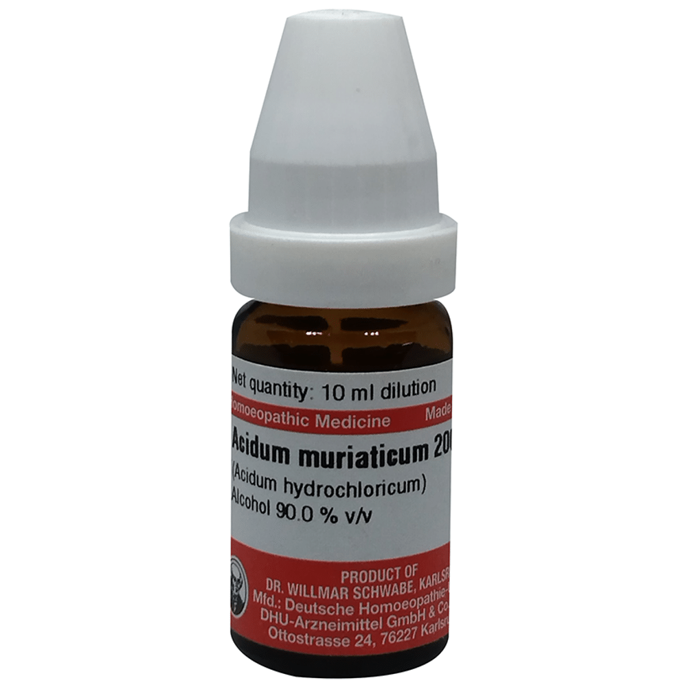 Dr Willmar Schwabe Germany Acidum Muriaticum Dilution 200