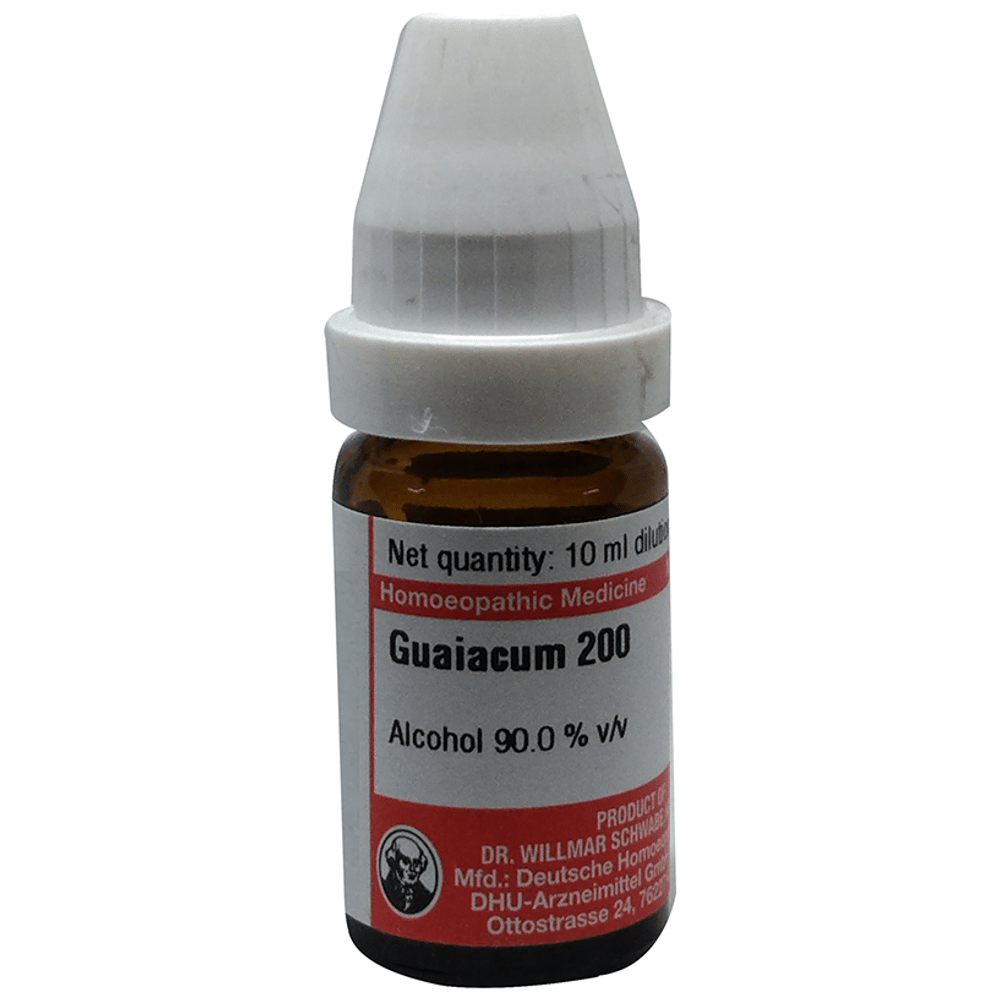 Dr Willmar Schwabe Germany Guaiacum Dilution 200