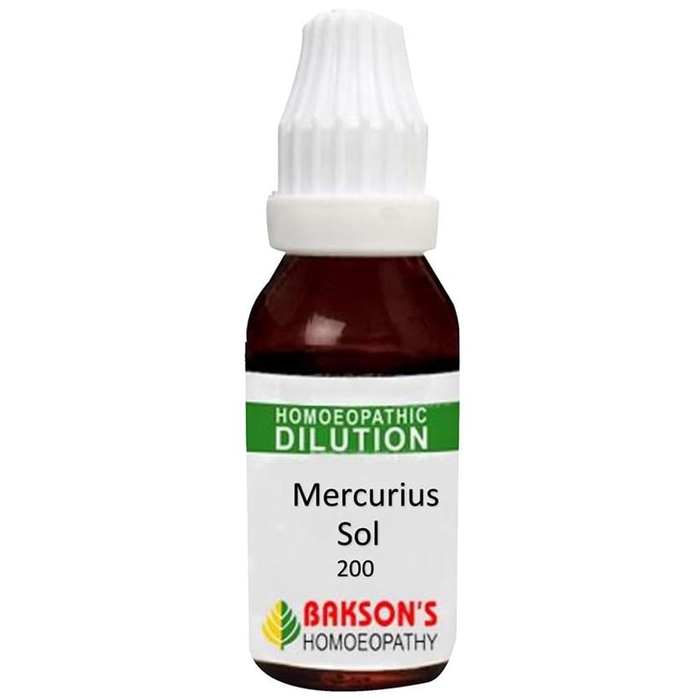 Bakson's Homeopathy Mercurius Sol Dilution 200 CH