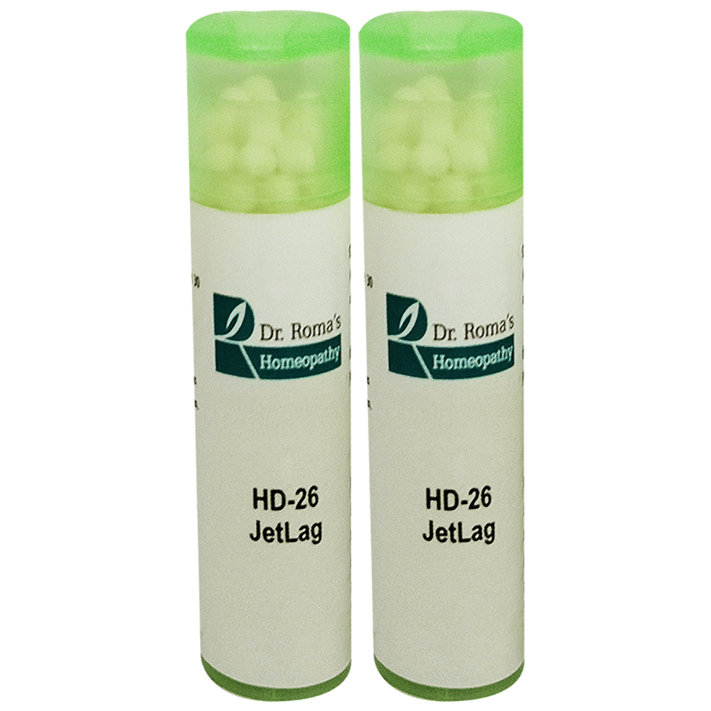 Dr. Romas Homeopathy HD-26 Jetlag, 2  Bottles of 2 Dram