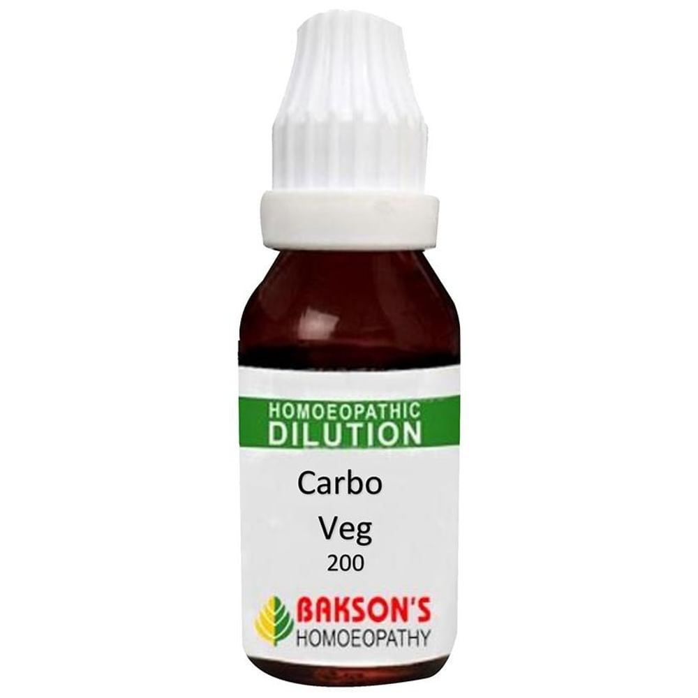 Bakson's Homeopathy Carbo Veg Dilution 200 CH