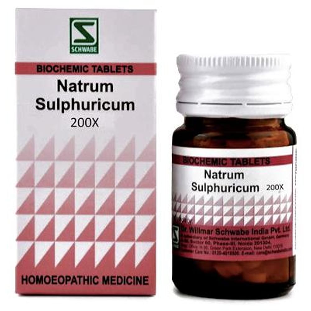 Dr Willmar Schwabe India Natrum Sulphuricum Biochemic Tablet 200X