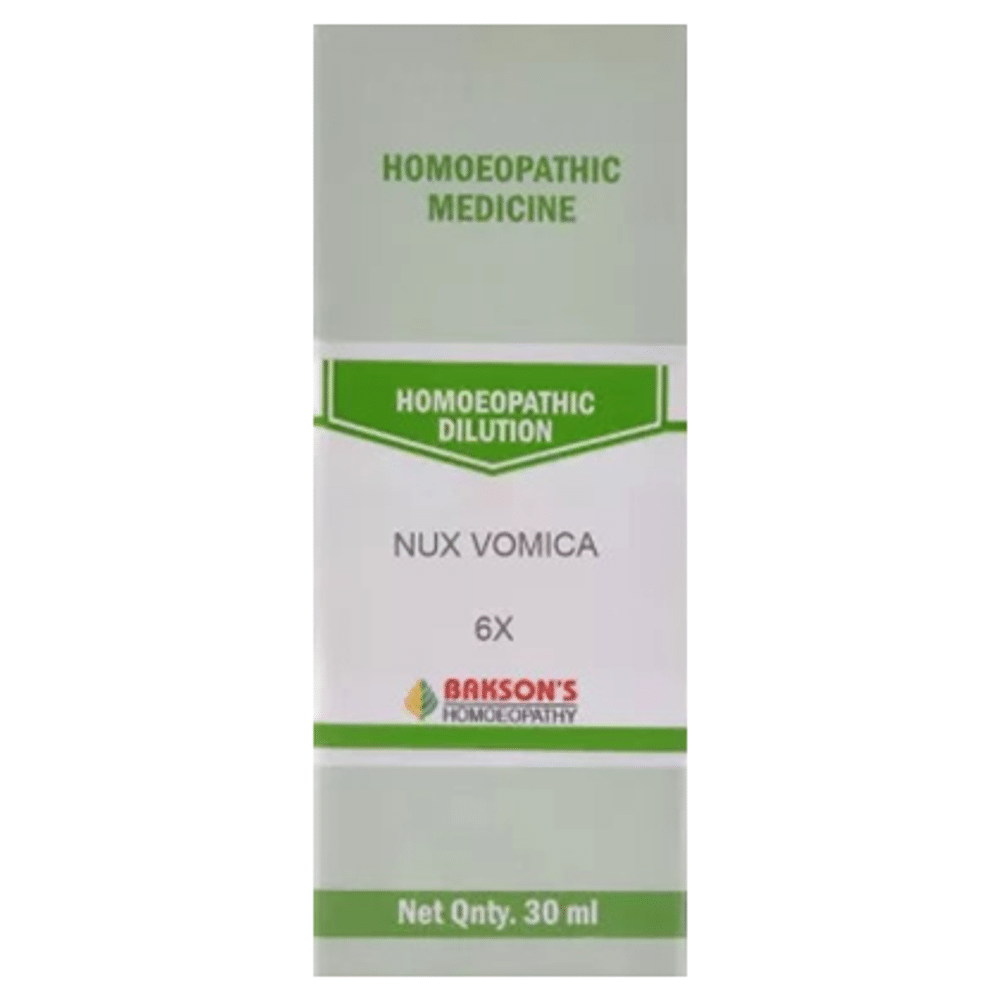 Bakson's Homeopathy Nux Vomica Dilution 6X