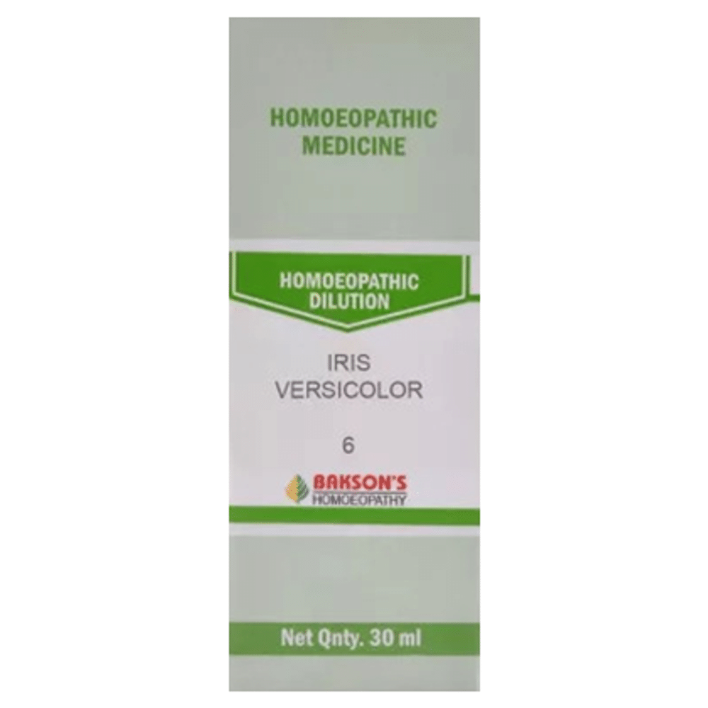 Bakson's Homeopathy Iris Versicolor Dilution 6 CH