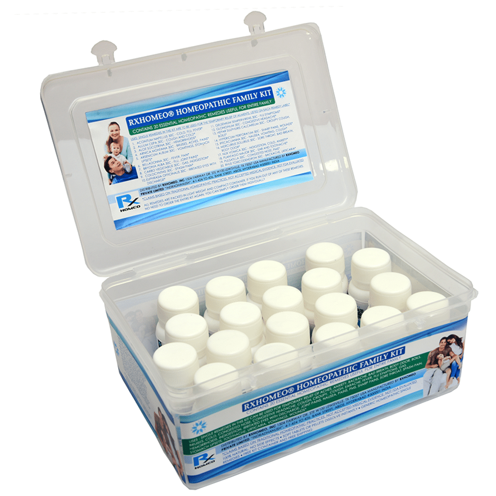 Rxhomeo Homeopathic Family Kit