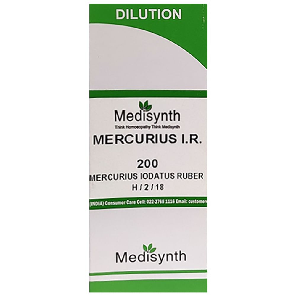 Medisynth Mercurius Iodatus Ruber Dilution 200