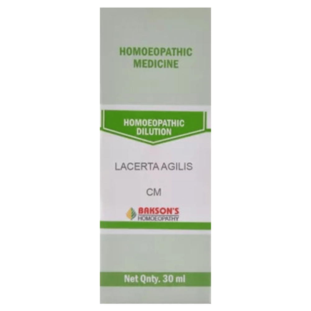 Bakson's Homeopathy Lacerta Agilis Dilution CM