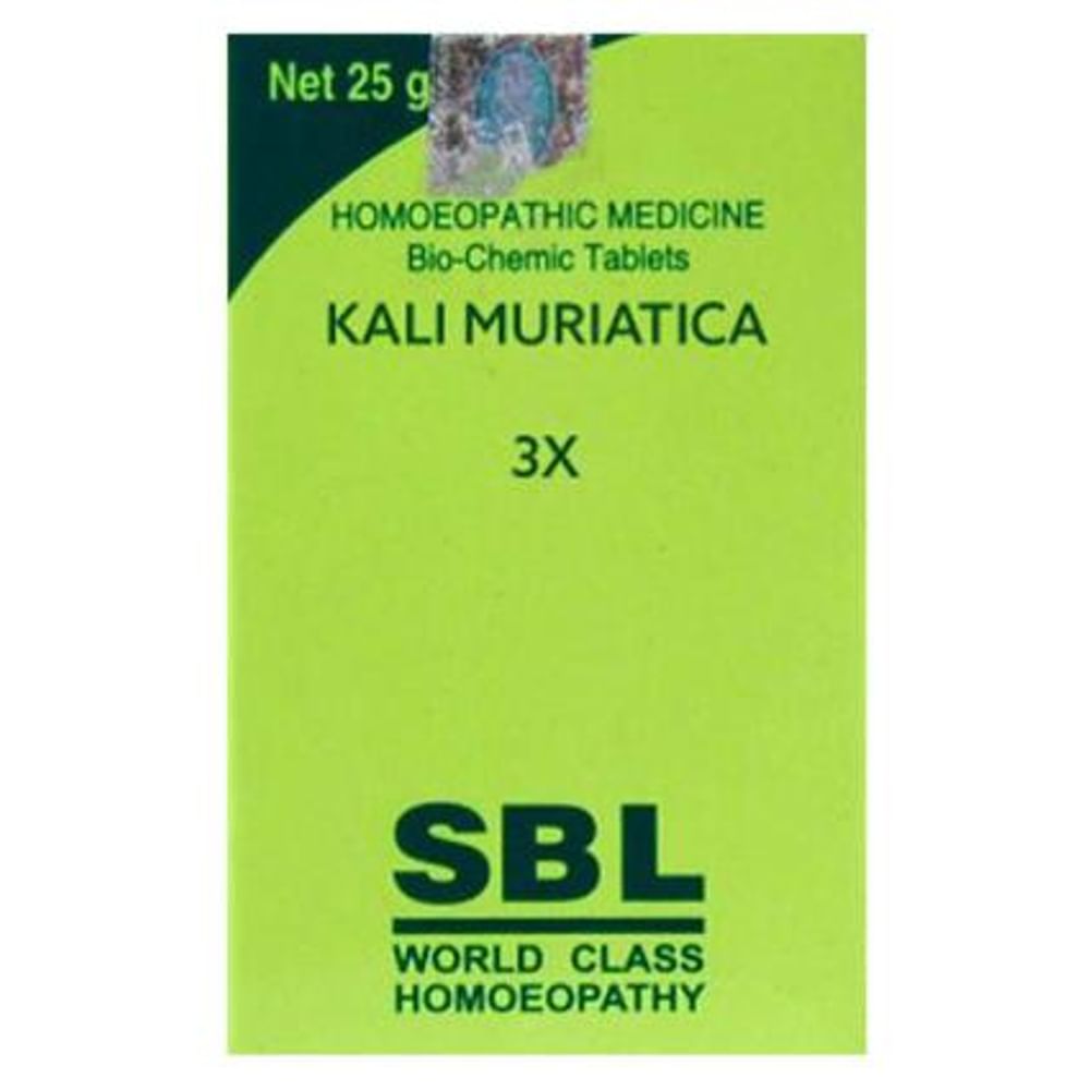 SBL Kali Muriaticum Biochemic Tablet 3X