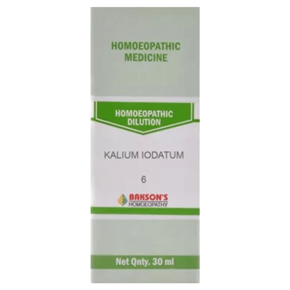 Bakson's Homeopathy Kalium Iodatum Dilution 6 CH