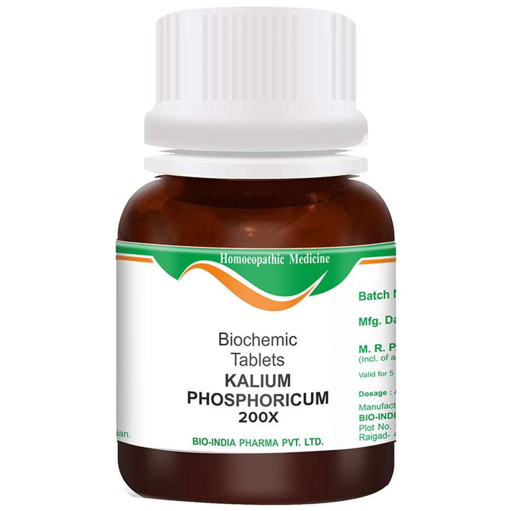 Bio India Kalium Phosphoricum Biochemic Tablet 200X