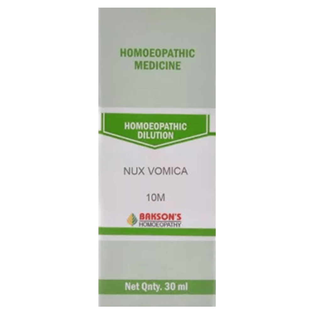 Bakson's Homeopathy Nux Vomica Dilution 10M