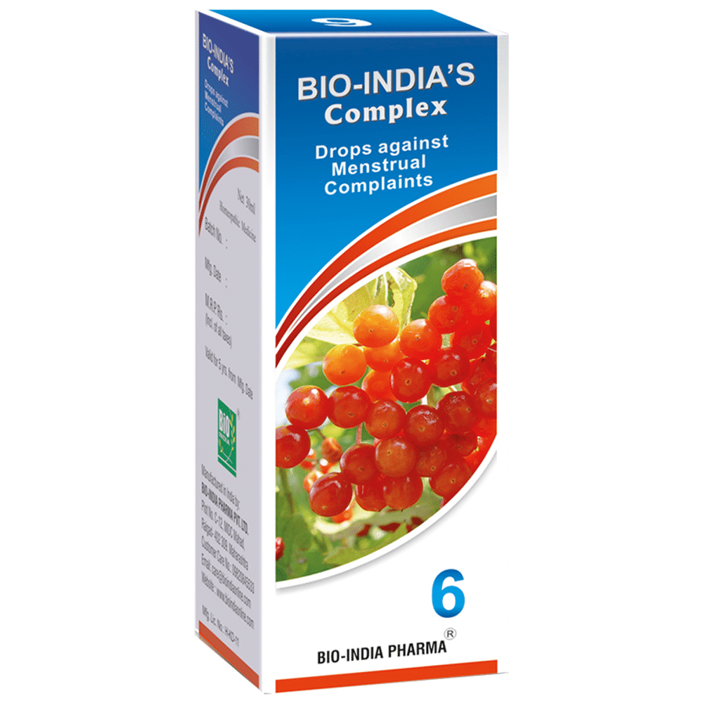 Bio India Complex 6 Menstrual Complaints Drop