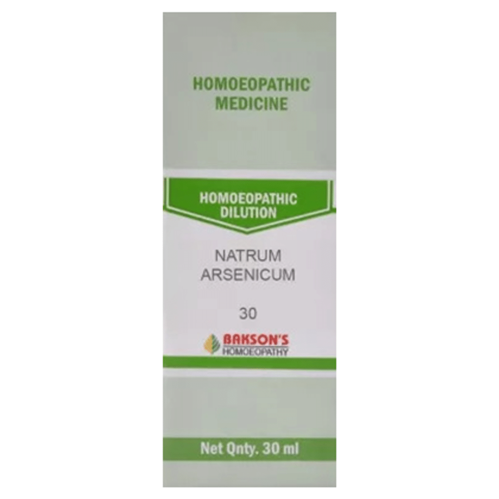 Bakson's Homeopathy Natrum Arsenicum Dilution 30 CH