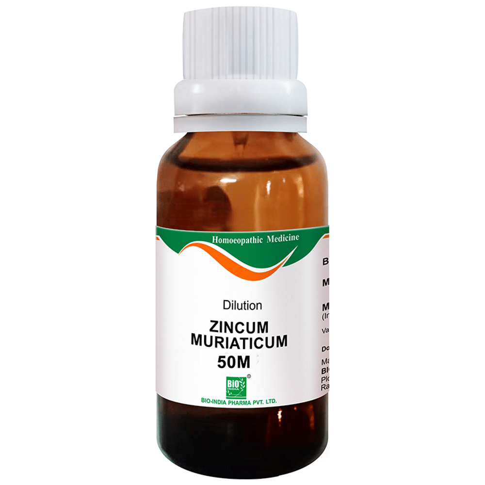 Bio India Zincum Muriaticum Dilution 50M CH