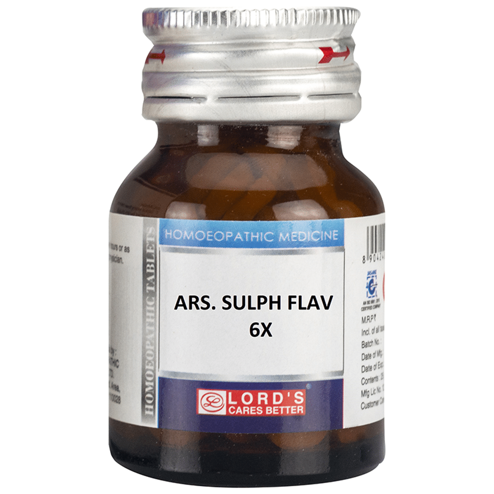 Lord's Ars Sulph Flav Trituration Tablet 6X